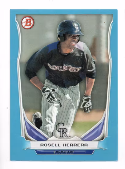 2014 Bowman Draft Top Prospects Blue #TP21 Rosell Herrera (12-408x6-MLBROCKIES)