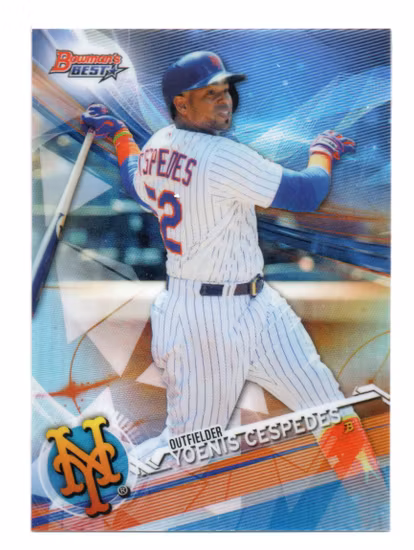 2017 Bowman's Best Refractors #62 Yoenis Cespedes (12-409x1-MLBMETS)