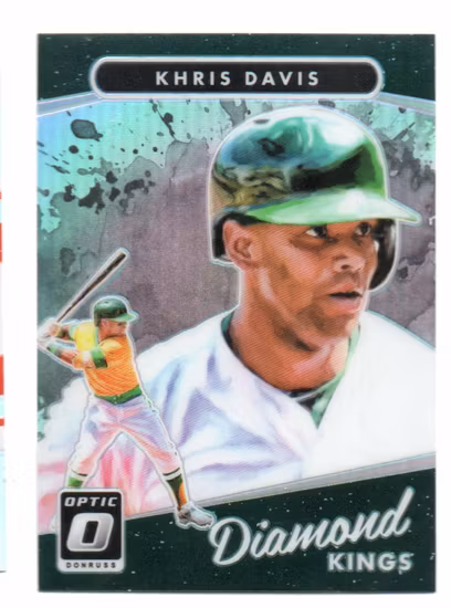 2017 Donruss Optic #20 Khris Davis DK (20-409x3-MLBATHLETICS)