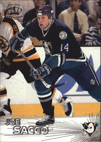 1997-98 Pacific Silver #208 Joe Sacco (10-438x8-DUCKS)