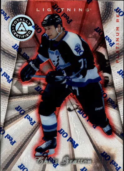 1997-98 Pinnacle Totally Certified Platinum Red #84 Chris Gratton (15-436x2-LIGHTNING)