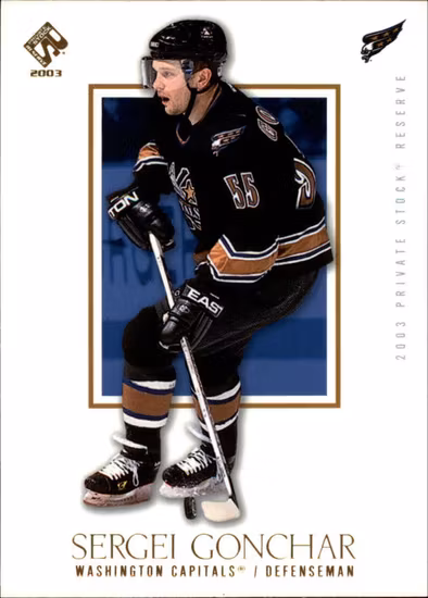 2002-03 Private Stock Reserve #98 Sergei Gonchar (5-436x9-CAPITALS)