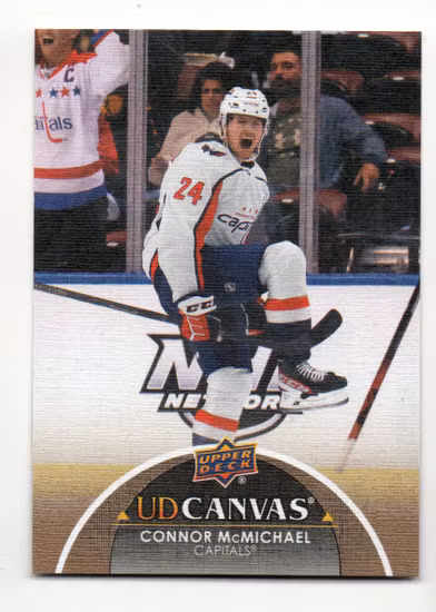 2021-22 Upper Deck Canvas #C355 Connor McMichael (10-385x8-CAPITALS)
