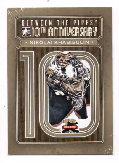 2011-12 Between The Pipes 10th Anniversary #BTPA10 Nikolai Khabibulin (15-X29-OILERS)