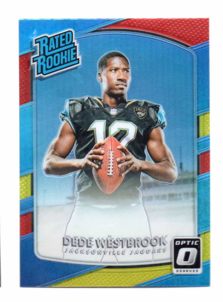 2017 Donruss Optic Red and Yellow #187 Dede Westbrook RR (20-409x5-NFLJAGUARS)