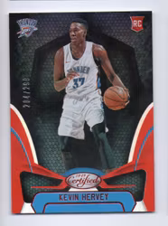 2018-19 Certified Mirror Red #191 Kevin Hervey (15-407x9-NBATHUNDER)