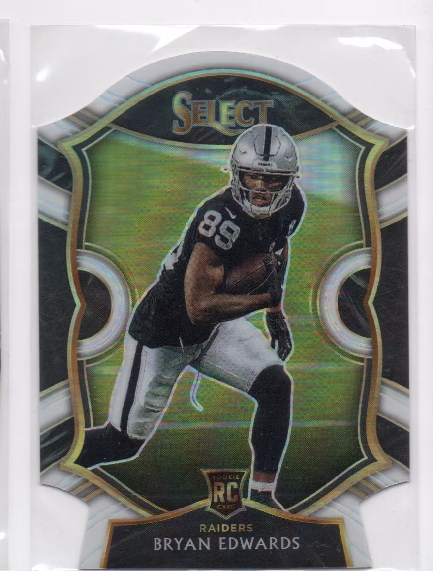 2020 Select Prizm White Die Cut #76 Bryan Edwards (25-386x8-NFLRAIDERS)