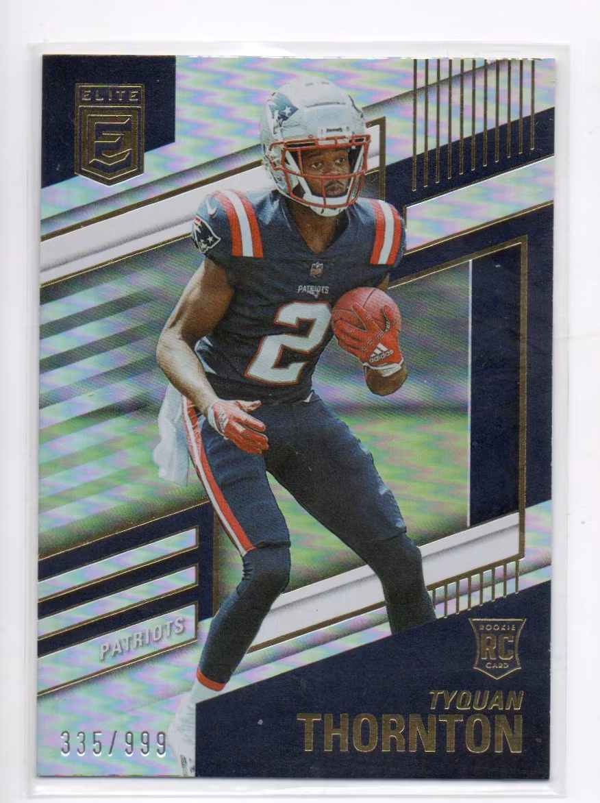 2022 Elite #154 Tyquan Thornton RC (40-389x5-NFLPATRIOTS)