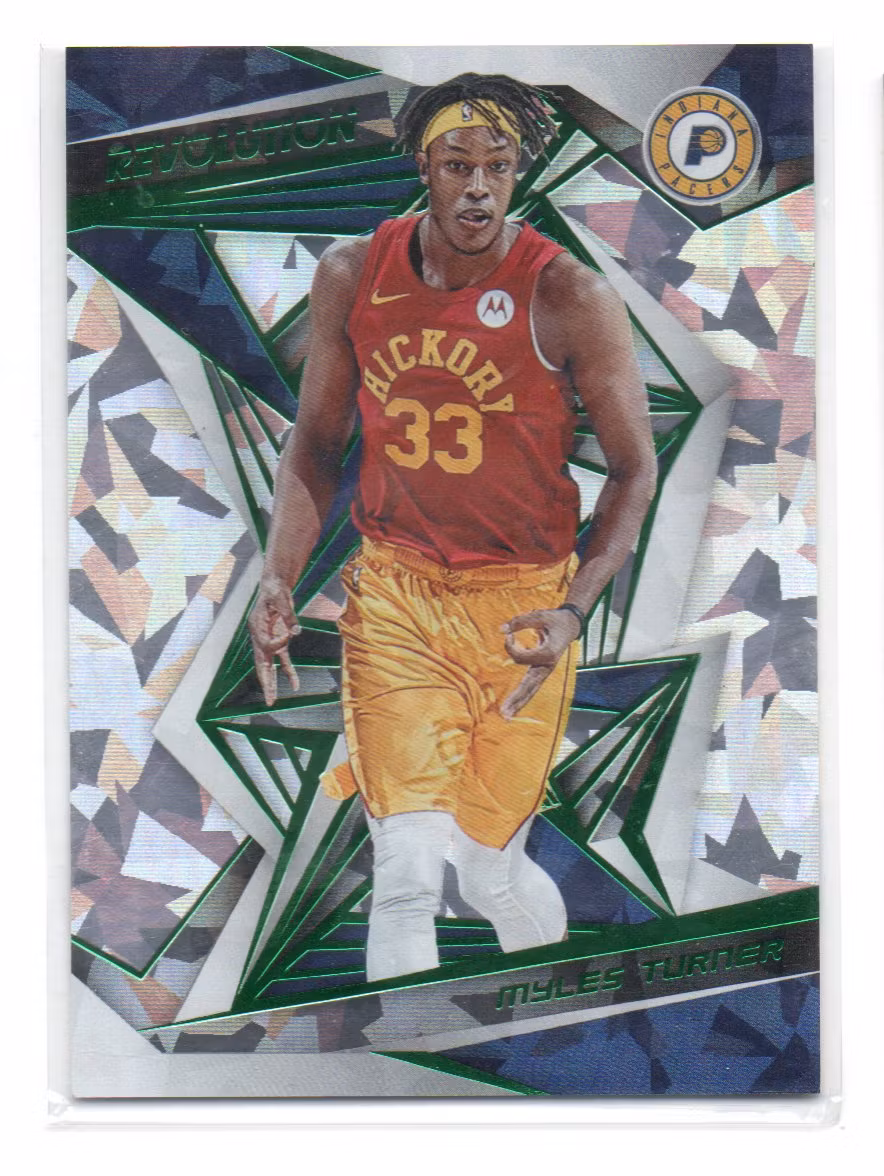 2019-20 Panini Revolution Chinese New Year Emerald #12 Myles Turner (30-390x9-NBAPACERS)