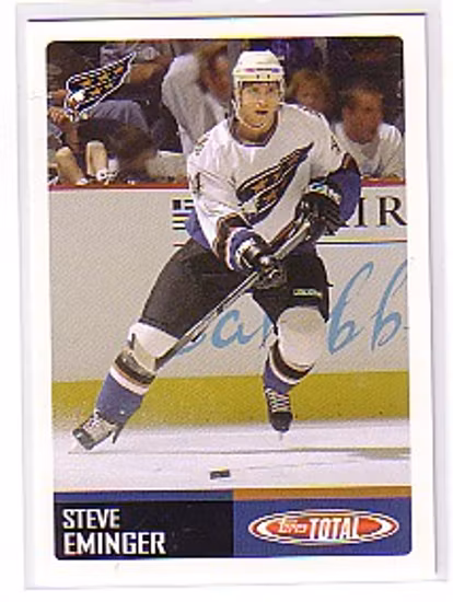 2002-03 Topps Total #406 Steve Eminger RC (10-443x6-CAPITALS)