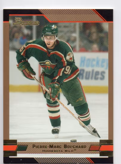 2003-04 Bowman Gold #67 Pierre-Marc Bouchard (15-442x6-NHLWILD)