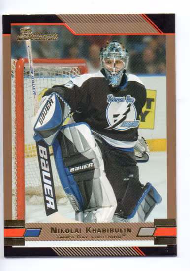 2003-04 Bowman Gold #88 Nikolai Khabibulin (15-442x2-LIGHTNING)
