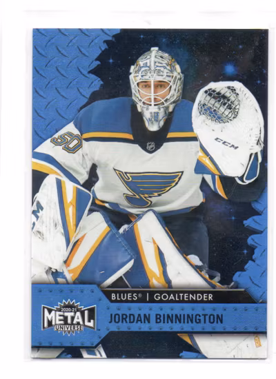 2020-21 Metal Universe Blue Spectrum #50 Jordan Binnington (12-X323-BLUES)