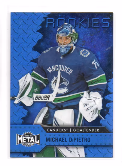2020-21 Metal Universe Blue Spectrum #126 Michael DiPietro (25-X319-CANUCKS)