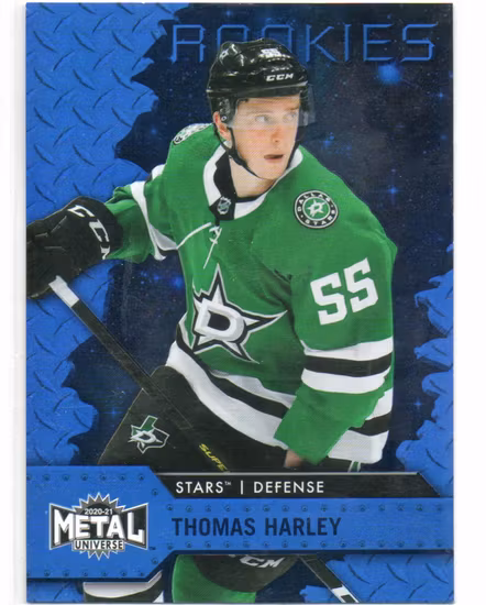 2020-21 Metal Universe Blue Spectrum #143 Thomas Harley (20-X319-NHLSTARS)