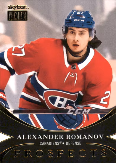 2020-21 Metal Universe Skybox Premium Prospects #PP39 Alexander Romanov (15-433x5-CANADIENS)