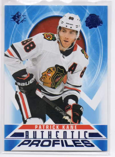 2020-21 SP Authentic Profiles Blue #AP16 Patrick Kane (15-X317-BLACKHAWKS)