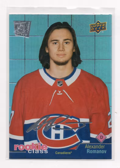 2020-21 Upper Deck Rookie Class SE #RC18 Alexander Romanov (12-X334-CANADIENS)