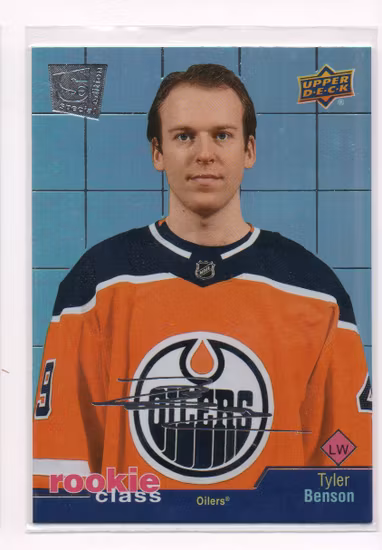 2020-21 Upper Deck Rookie Class SE #RC43 Tyler Benson (10-X334-OILERS)