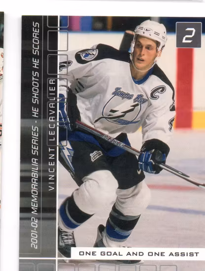 2001-02 BAP Memorabilia He Shoots He Scores Points #14 Vincent Lecavalier 2 pts. (10-X61-LIGHTNING)
