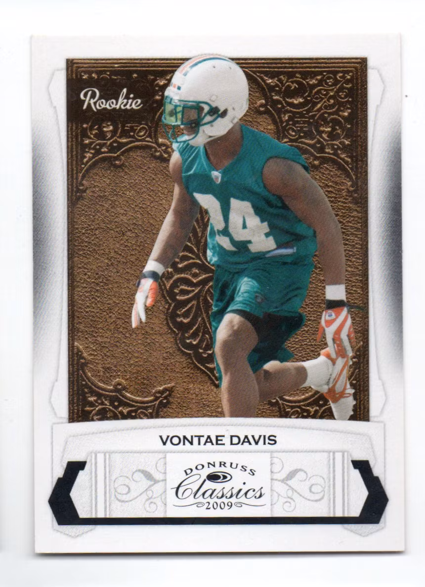 2009 Donruss Classics #250 Vontae Davis RC (20-X60-NFLDOLPHINS)