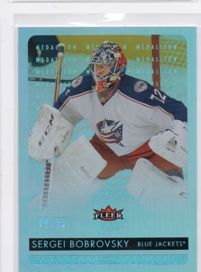 2014-15 Ultra Platinum Medallion #48 Sergei Bobrovsky (40-X203-BLUEJACKETS)