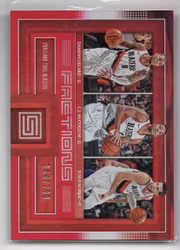 2017-18 Panini Status Factions Red #1 C.J. McCollum Damian Lillard Jusuf Nurkic (25-X70-NBATRAILBLAZERS)