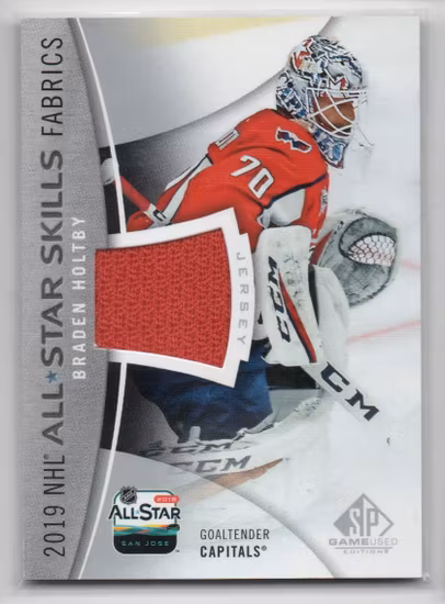 2019-20 SP Game Used '19 All Star Skills Fabrics #ASBH Braden Holtby (40-X224-CAPITALS)