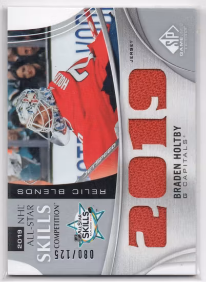 2019-20 SP Game Used '19 All Star Skills Relic Blends #ASRBBH Braden Holtby (40-X264-CAPITALS)