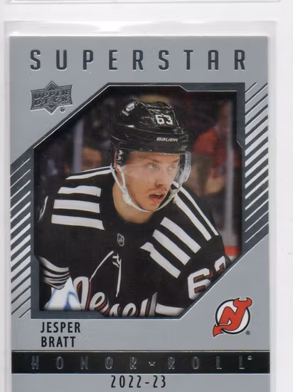 2022-23 Upper Deck Honor Roll #HR23 Jesper Bratt (10-X47-DEVILS)