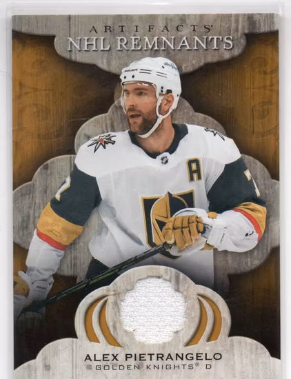 2021-22 Artifacts NHL Remnants #NRAP Alex Pietrangelo (25-X66-GOLDENKNIGHTS)