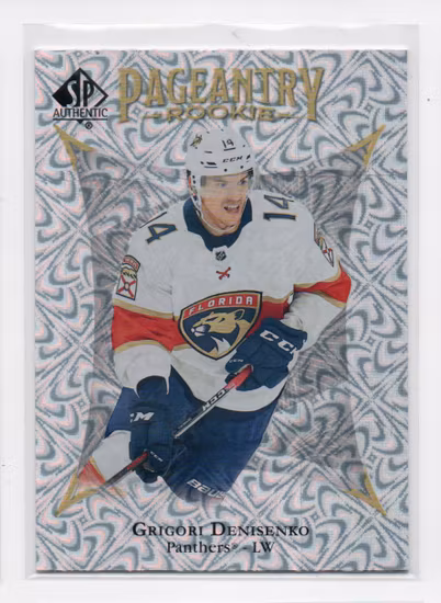 2021-22 SP Authentic Pageantry #P65 Grigori Denisenko (10-X193-NHLPANTHERS)