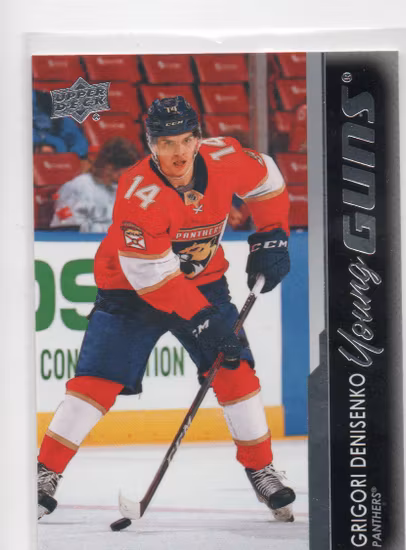 2021-22 Upper Deck #491 Grigori Denisenko YG RC (40-X46-NHLPANTHERS)