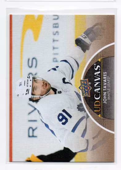 2021-22 Upper Deck Canvas #C197 John Tavares (10-X205-MAPLE LEAFS)