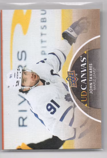 2021-22 Upper Deck Canvas #C197 John Tavares (10-X206-MAPLE LEAFS)