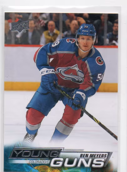 2022-23 Upper Deck #222 Ben Meyers YG RC (30-X68-AVALANCHE)