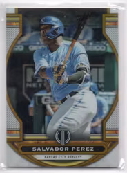 2023 Topps Tribute Gold #15 Salvador Perez (40-X65-MLBROYALS)