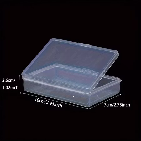 PLASTLÅDA FÖR FÖRVARING AV KORT - Rymmer 50 kort