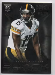2013 Panini Black #150 Justin Brown RC (15-X188-NFLSTEELERS)