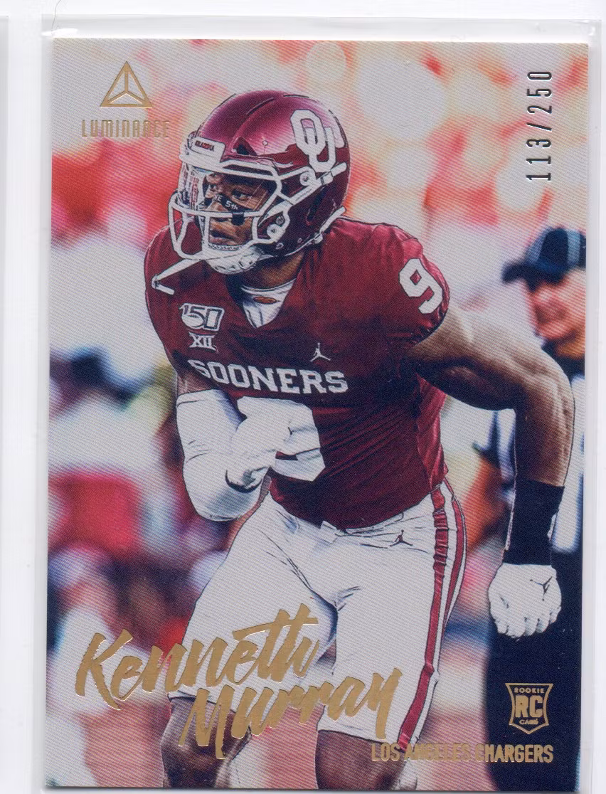 2020 Panini Luminance Gold #140 Kenneth Murray (25-X164-NFLCHARGERS)