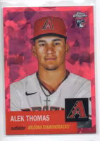 2022 Topps Chrome Platinum Anniversary Fuchsia Atomic Refractors #282 Alek Thomas (100-X180-MLBDIAMONDBACKS)