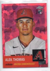 2022 Topps Chrome Platinum Anniversary Fuchsia Atomic Refractors #282 Alek Thomas (100-X180-MLBDIAMONDBACKS)