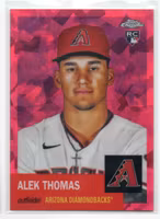 2022 Topps Chrome Platinum Anniversary Fuchsia Atomic Refractors #282 Alek Thomas (100-X181-MLBDIAMONDBACKS)