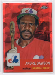 2022 Topps Chrome Platinum Anniversary Red Atomic Refractors #58 Andre Dawson (60-X178-MLBEXPOS)