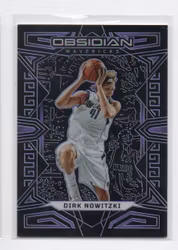 2022-23 Panini Obsidian Electric Etch Purple #143 Dirk Nowitzki (100-X178-NBAMAVERICKS)