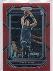 2022-23 Panini Prizm Prizms Red #244 Jake LaRavia (30-X187-NBAGRIZZLIES)