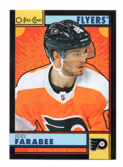 2022-23 O-Pee-Chee Retro Black #25 Joel Farabee (25-X162-FLYERS)