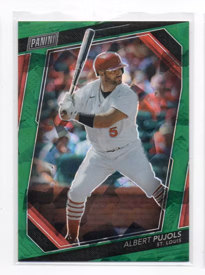 2023 Panini National Convention VIP Gold Packs Green Sparkle #50 Albert Pujols (100-X187-MLBCARDINALS)