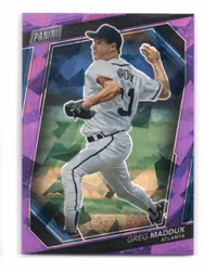 2023 Panini National Convention VIP Gold Packs Purple Sparkle #56 Greg Maddux (40-X188-MLBBRAVES)