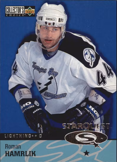 1997-98 Collector's Choice StarQuest #SQ44 Roman Hamrlik (10-A9-LIGHTNING)